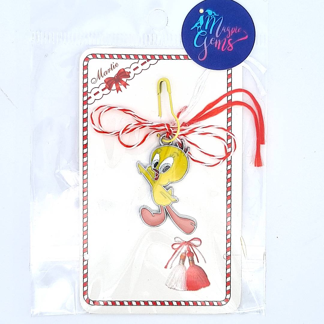 Cheerful Chirp: Yellow Chick Martisor