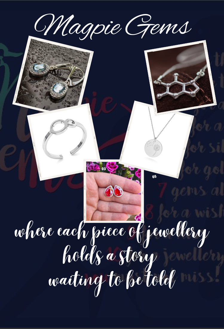 Magpie Gems Homepage Banner Featuring Elegant Handcrafted Silver Jewellery, Including Name Necklaces and Birthstone Jewellery for Women and Teenage Girls, Online Jewellery Shop in Ireland