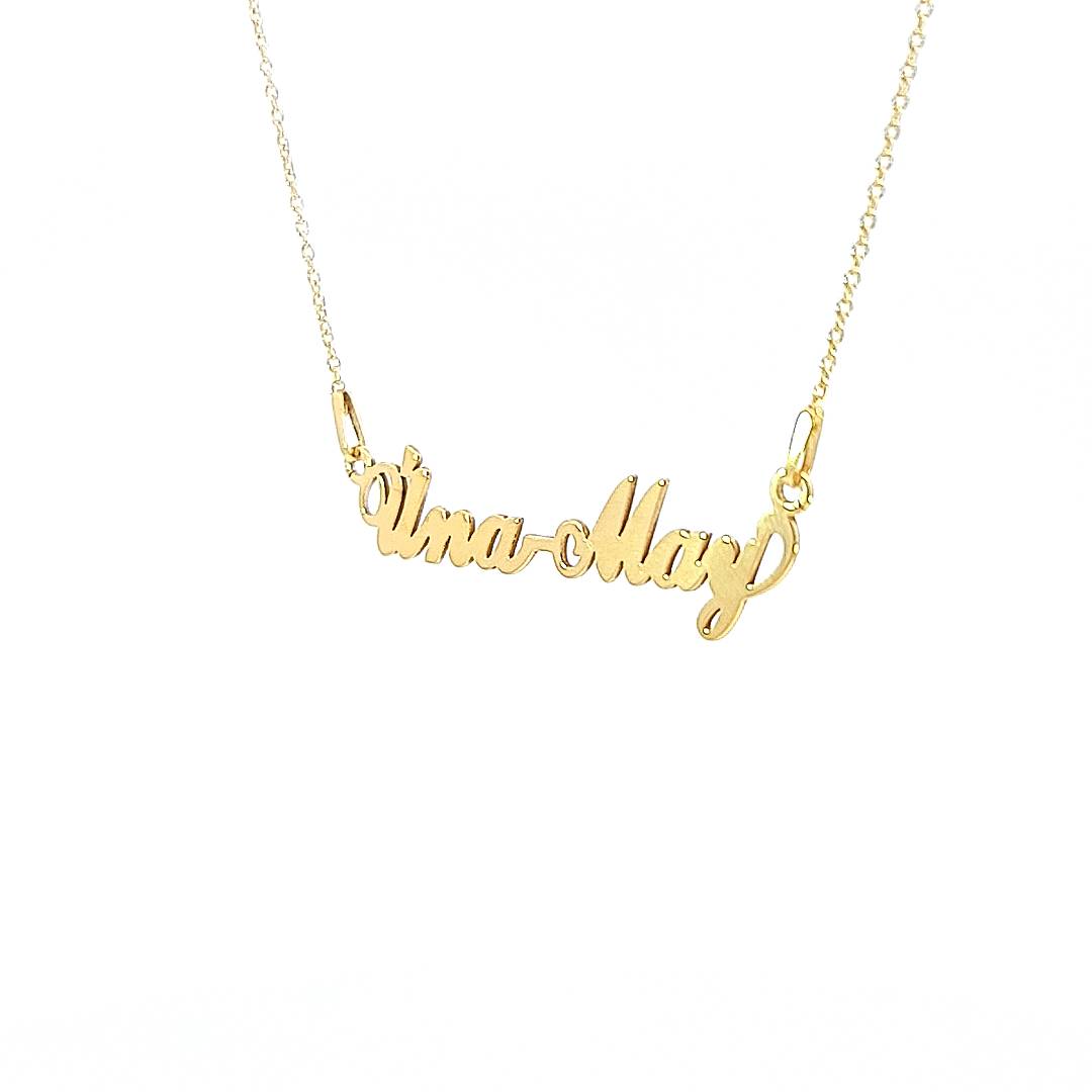 Dual Name Necklace with a Twist