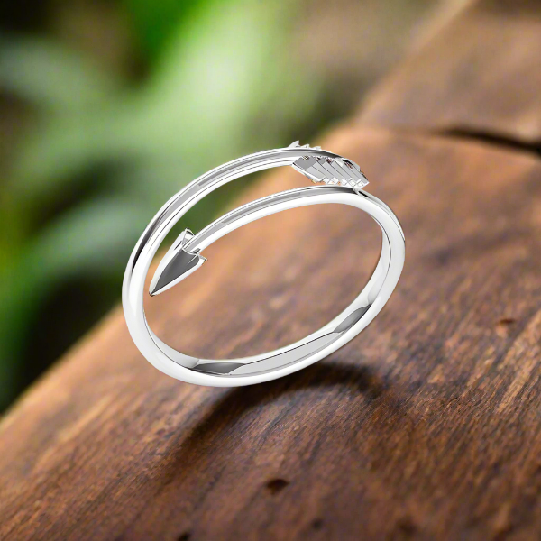 Arrow Silver Wrap-Around Ring