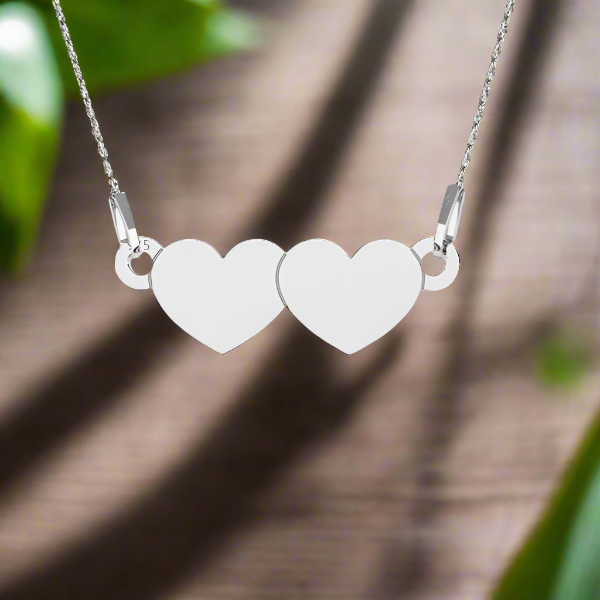 Two Hearts, One Reflection Necklace