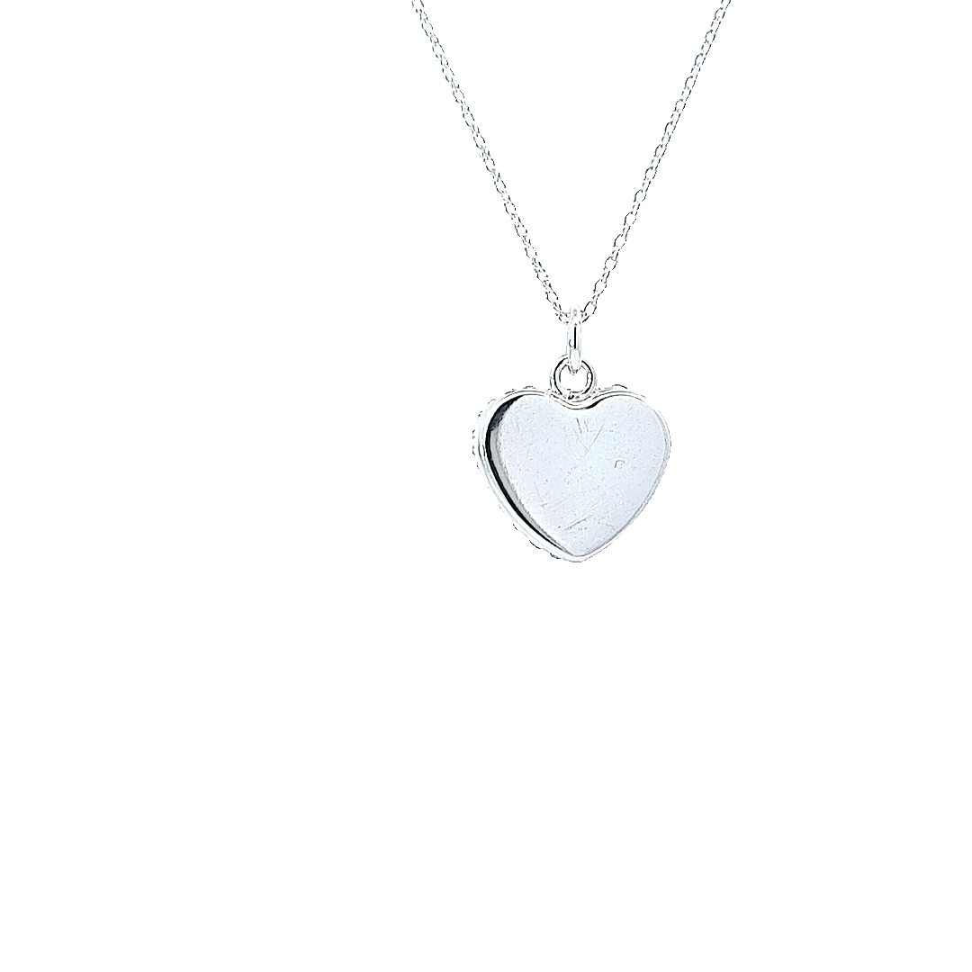 Heart Pave Pendant Necklace (Dazzling Heart Collection)