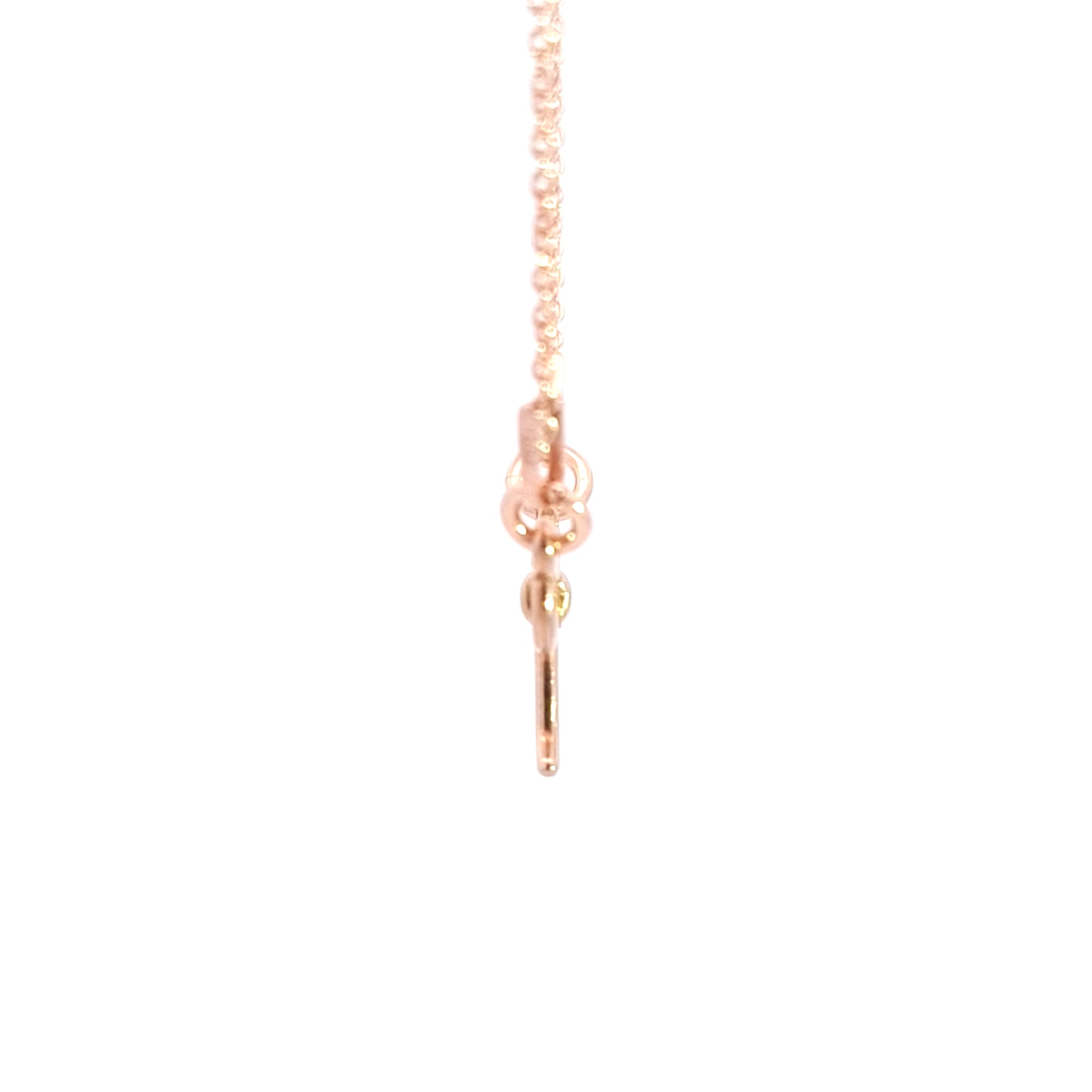 Exquisite Rose Gold Dainty Bow Pendant Necklace