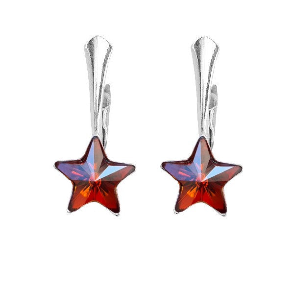 Little Miss Star Silver Drop Earrings