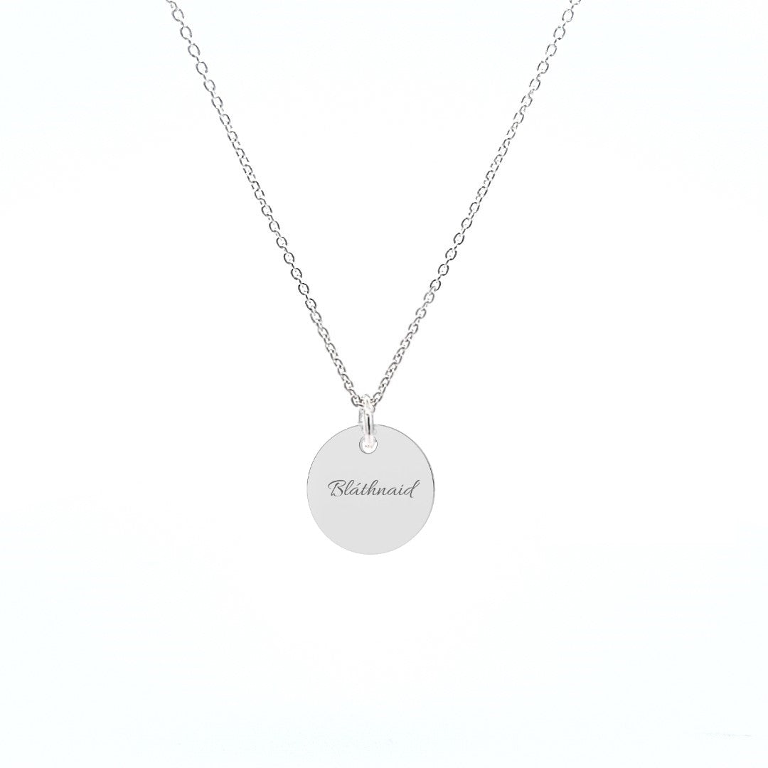 Sterling Silver Necklace Engraved with Children's Names