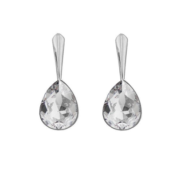 Crystal Clear Pear Shaped Earrings from the Horizon Collection for Women in Ireland