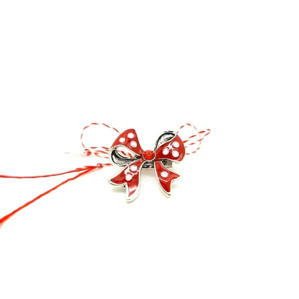 Red Bow Brooch - Martisor