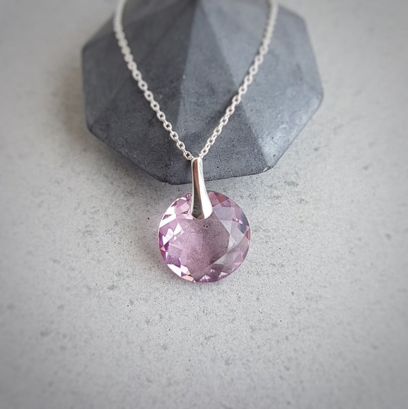 June Gemini Light Amethyst crystal BIRTHSTONE set, [product type], - Personalised Silver Jewellery Ireland by Magpie Gems