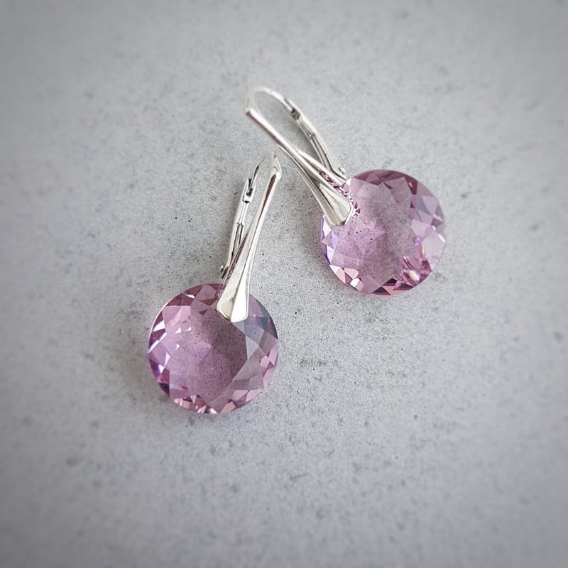 June Gemini Light Amethyst crystal BIRTHSTONE set, [product type], - Personalised Silver Jewellery Ireland by Magpie Gems