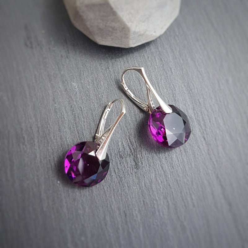 February Aquarius Amethyst BIRTHSTONE set, [product type], - Personalised Silver Jewellery Ireland by Magpie Gems