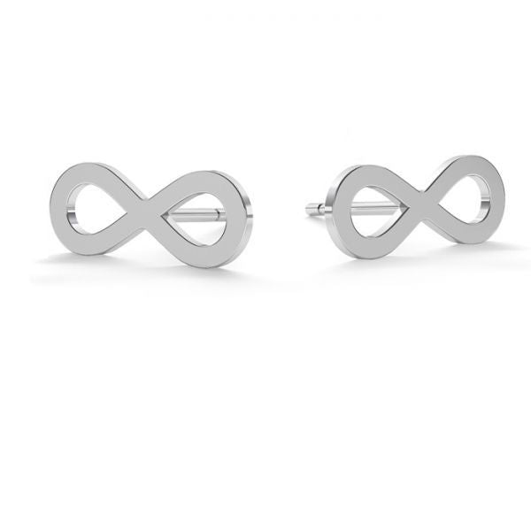 Sterling Silver Infinity Stud Earrings – Elegant Minimalist Infinity Symbol Earrings for Women or Girls